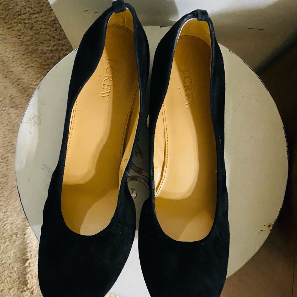 J. CREW NWOT 9.5 black  ballet flats